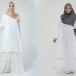 8 Rekomendasi Model Gamis Putih Cantik & Desain Terbaru